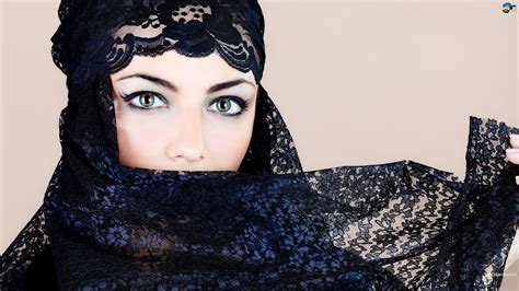 arab models 1080p eyes women hijab shawl brown hd wallpaper