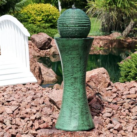 Sunnydaze Desert Spring Solar Powered Outdoor Water Fountain With