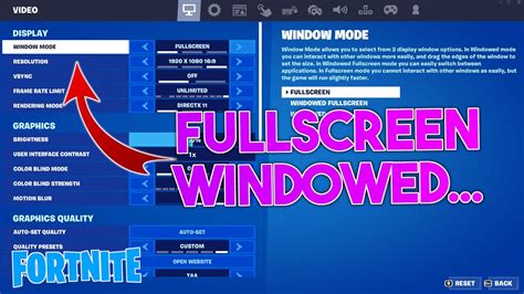 How To Change Your Window Mode In Fortnite Fortnite Tutorial Youtube