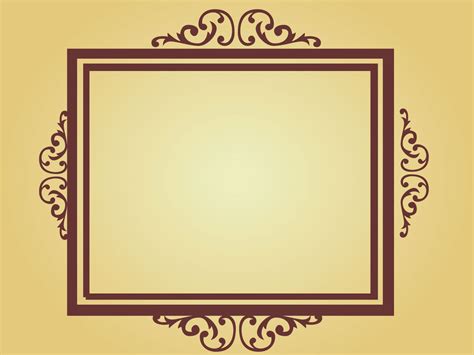 Ancient Frame Powerpoint Templates Border And Frames Brown Free Ppt