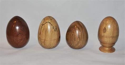 Hand Turned Hollow Wooden Egg