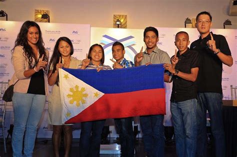Members Of The Philippine Olympic Team For The 2012 Olympic Games In