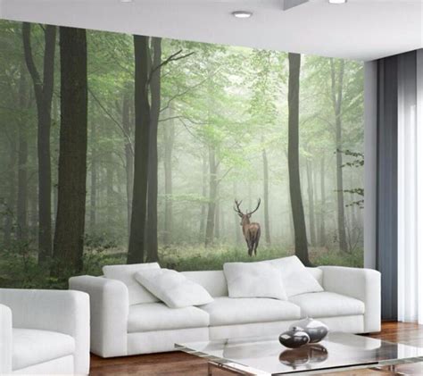 Beibehang Custom Wallpaper 3d Mural Papel De Parede Fresh Simple Forest