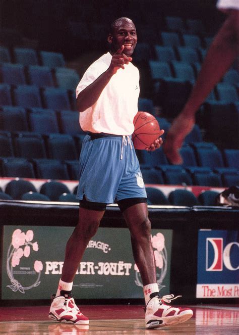 Flashback Michael Jordan Wearing The Carmine Air Jordan 6 Sole