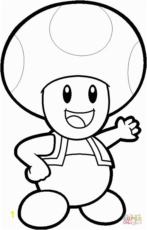 Super Mario Brothers Toad Coloring Pages Divyajanan