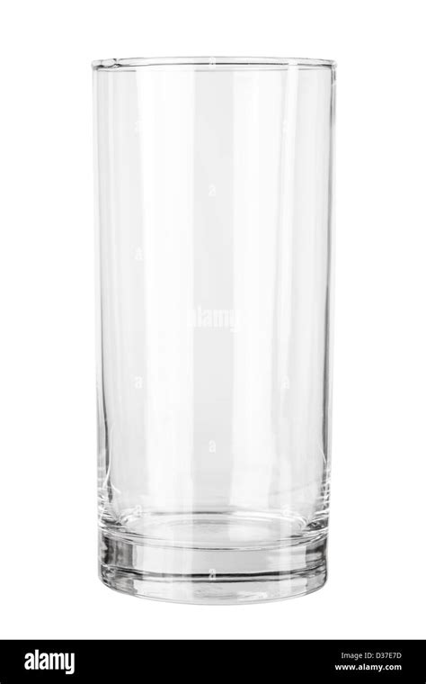 Empty Glass Isolated On A White Background Stock Photo Alamy
