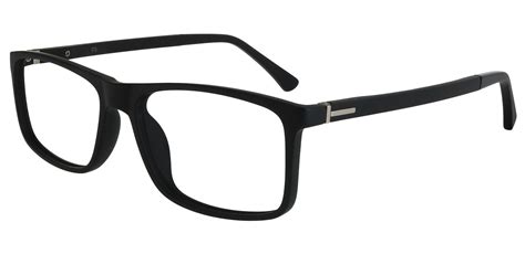 Montana Rectangle Lined Bifocal Glasses Matte Black Men S Eyeglasses Payne Glasses
