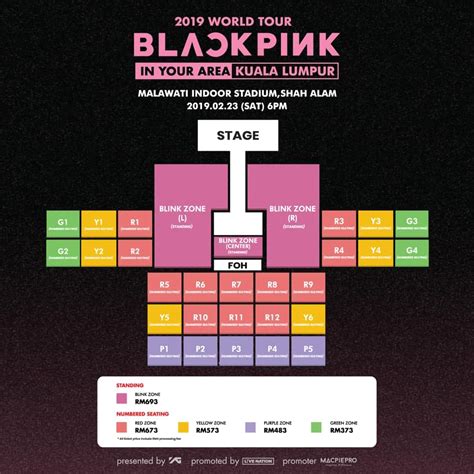 Blame the delay on post concert depression. BLACKPINK Kuala Lumpur Concert Tickets & Seating Plan Unveiled
