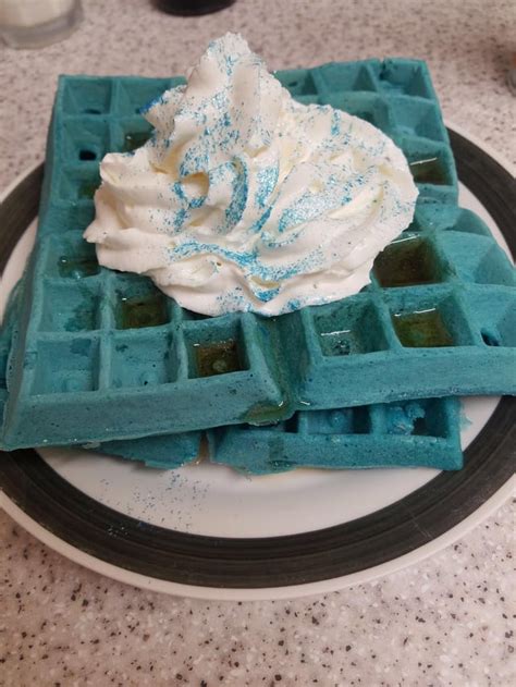 Some Blue Waffles I Made R Blue