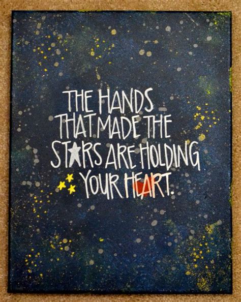 The Hands That Made The Stars Are Holding Your Heart Canvas God Loves