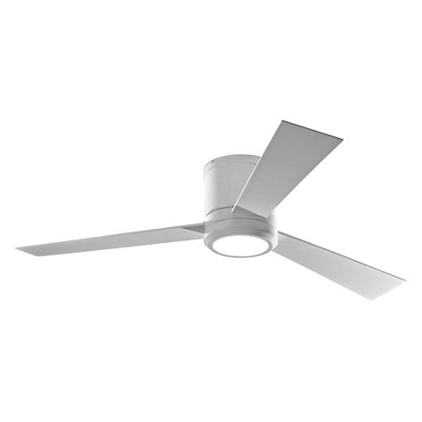 Well, this ceiling flush fan is as capable as it's stylish. Monte Carlo Clarity 52 in. LED Matte White Flush Mount ...