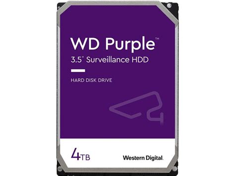 4tb Wd Purple 35 5400rpm Sata 6gbs Surveillance Internal Hard Drive