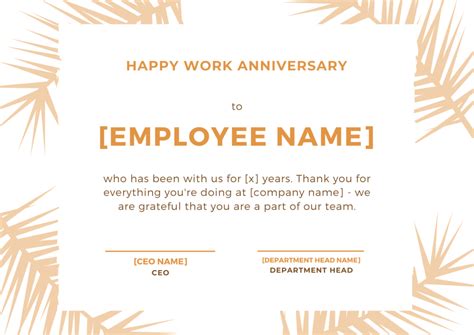30 Employee Work Anniversary Ideas Messages Emails And Certifications