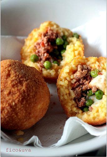 Classic Italian Arancini Deep Fried Rice Balls With Minced Meat And