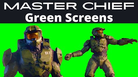 Halo Infinite Green Screens X2 Master Chief Youtube