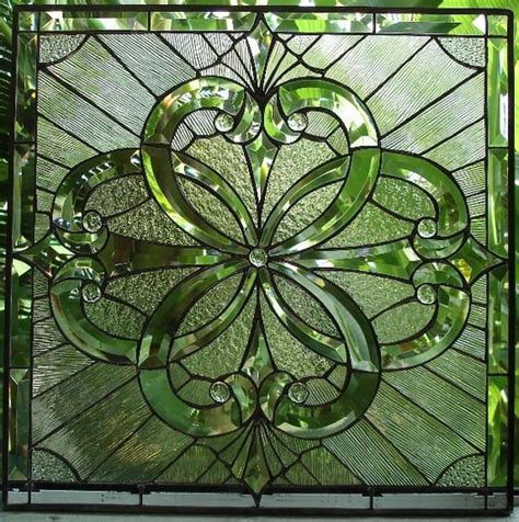 Green Stained Glass Beauty 16 Stained Glass Panels Glass Window Art Stained Glass Patterns