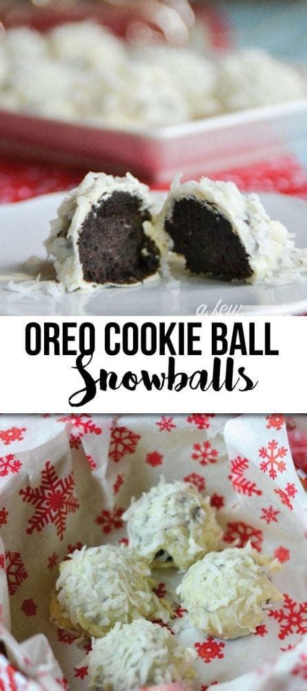 Oreo Cookie Ball Snowballs A Few Shortcuts