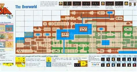 NES Zelda map foldout | Video Game Nostalgia | Pinterest | Zelda map