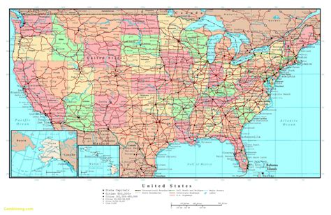 Printable Road Map Of The United States Printable Us Maps