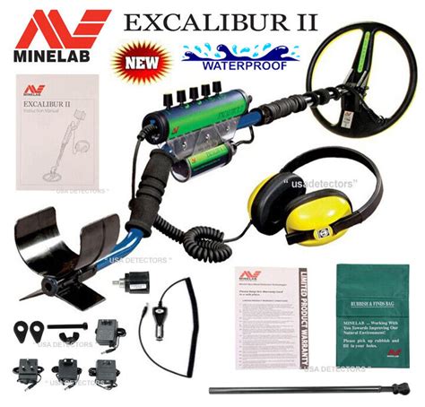 Minelab Excalibur Ii 1000 Waterproof Metal Detector With 10 Search