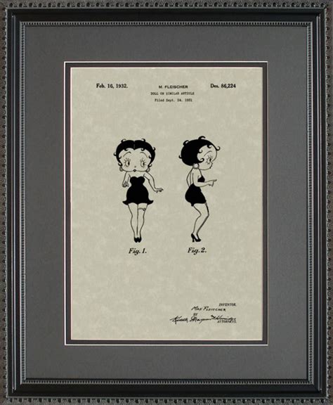 Betty Boop Patent Artwork T F6224 Etsy