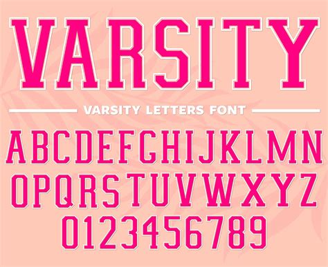 Varsity Font College Font Baseball Font Football Font Athletic Etsy