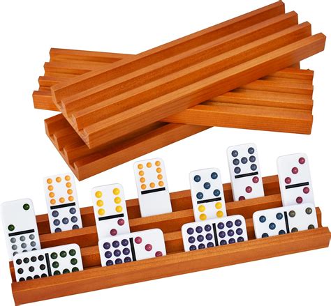 Domino Racks For Classic Board Games Wooden Domino