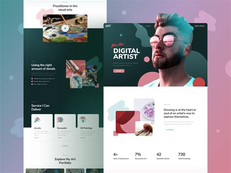 The Landing Page For Digital Artist