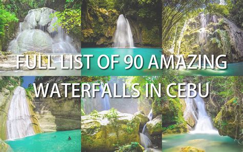 Pinoy Travel Freak Full List Of 90 Amazing Waterfalls In Cebu