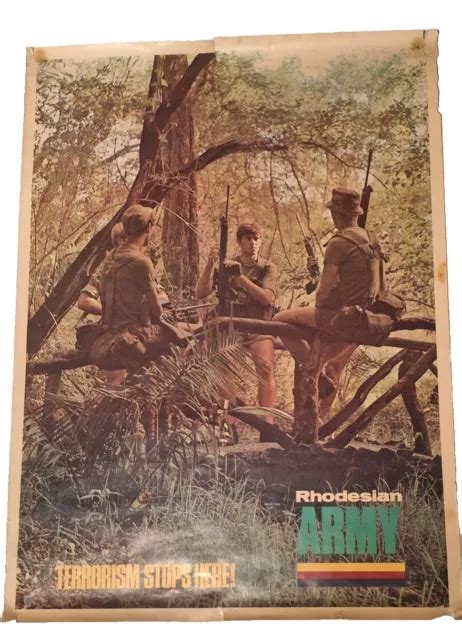 Original Rhodesian Army Recruitment Poster 25432 Picclick