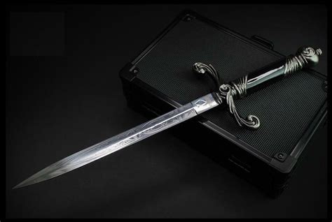 135 Ornate Black Fantasy Dagger Sword Collectors Etsy