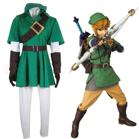 The Legend Of Zelda Link Cosplay Costume For Men Full Set In Anime