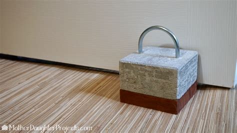 How To Make A Cement And Wood Door Stop Mother Daughter Projects