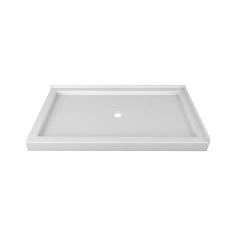 Valley Dana Ii 60x36 Lefthand Double Threshold Centre Drain Shower Base The Home Depot Canada