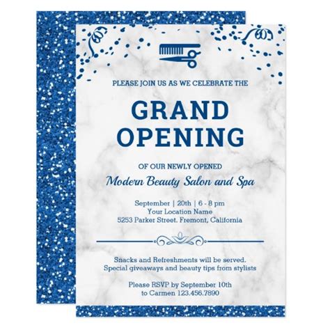 Beauty Salon Grand Opening Invitation