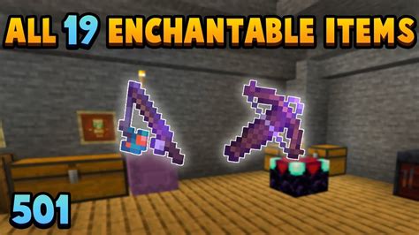 Collecting All 19 Max Enchanted Items In Survival 501 Youtube
