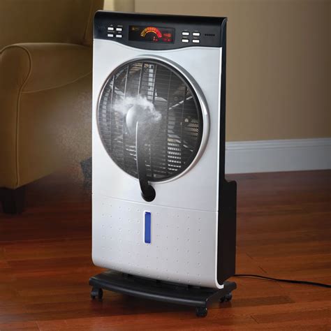 The Evaporative Mist Indoor Fan Indoor Fans Hammacher Schlemmer Mists