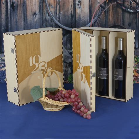 Elegant 3 Bottle Wood Wine Box Personalized By You Etsy