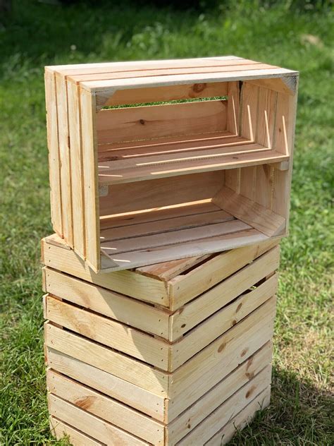 New Handmade Fruit Crate With Shelf Wooden Apple Crates Ideal