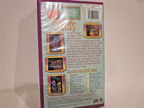 Barney Super Singing Circus VHS Tape Clamshell Purple Never Seen On TV EBay