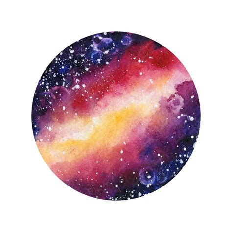Premium Vector Galaxy Circle Watercolor Vector Clipart Isolated On