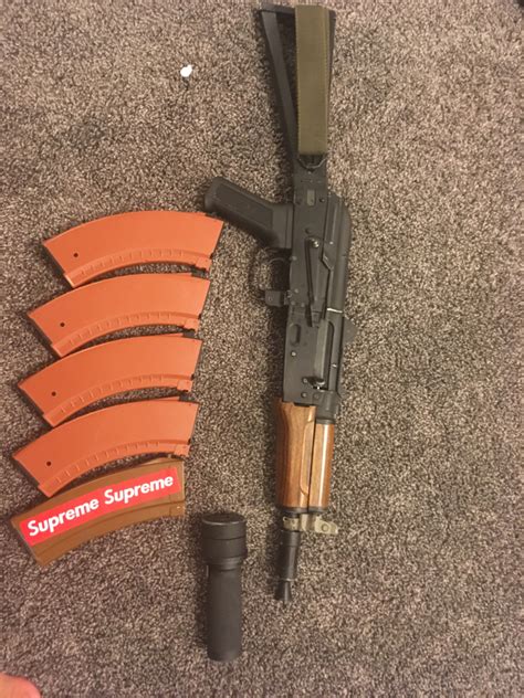 Sold Wts Cyma Ak74u 5 Mids Pbs Suppressor Hopup Airsoft