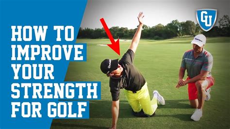 How To Improve Your Strength For Golf Youtube