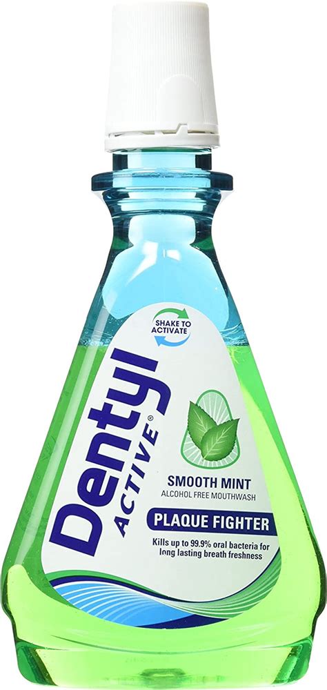 dentyl active mouthwash plaque fighter smooth mint 500ml uk health and personal care