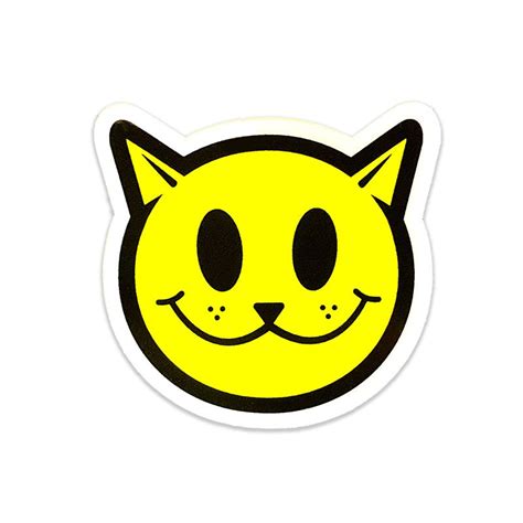 Smiley Cat Sticker — The Work Of Dan Stiles