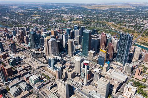 Aerial Photo Downtown Calgary