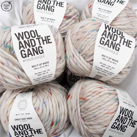Watg Crazy Sexy Wool Funfetti Mix It Up White Chunky Yarn Barn