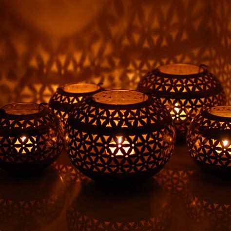 Moroccan Vintage Tea Light Holder Lantern Two Sizes By The Luxe Co