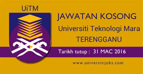 Peluang kerja di universiti teknologi mara. Jawatan Kosong Pensyarah Universiti Teknologi MARA UiTM ...