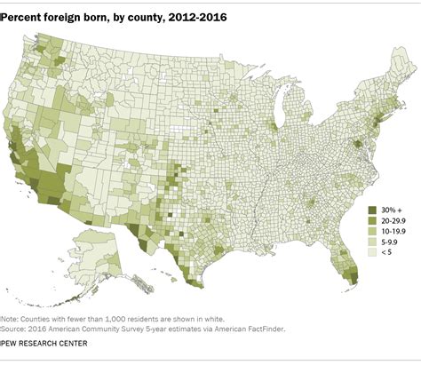 Immigrants In The United States County Maps 1960 2018 Pew Research